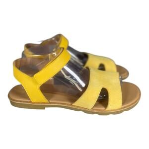 Sorel Ella III Women’s Yellow Suede Ankle Strap Flat Sandals Size-9.5